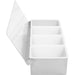 Garnish Tray / Condiment Dispenser with Lid 4 compartments Stainless steel & Plastic |  CHB04 Makfry