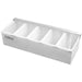 Garnish Tray / Condiment Dispenser with Lid 5 compartments Stainless steel & Plastic |  CHB05 Makfry