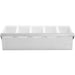 Garnish Tray / Condiment Dispenser with Lid 5 compartments Stainless steel & Plastic |  CHB05 Makfry