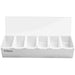 Garnish Tray / Condiment Dispenser with Lid 6 compartments Stainless steel & Plastic |  CHB06 Makfry