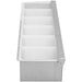 Garnish Tray / Condiment Dispenser with Lid 6 compartments Stainless steel & Plastic |  CHB06 Makfry