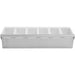 Garnish Tray / Condiment Dispenser with Lid 6 compartments Stainless steel & Plastic |  CHB06 Makfry