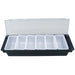 Garnish Tray / Condiment Holder with Lid 6 Compartments |  CHC46 Makfry