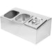 Commercial Condiment Holder including 3xGN1/6-100mm pans & lids |  CHD03A Makfry