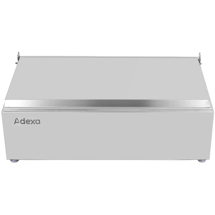 Commercial Condiment Holder with lid including 3xGN1/6-100mm containers Stainless steel |  CHD03AFL Makfry