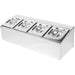 Commercial Condiment Holder including 4xGN1/6-100mm pans & lids |  CHD04A Makfry