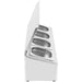 Commercial Condiment Holder with lid including 4xGN1/6-150mm containers Stainless steel |  CHD04ADFL Makfry