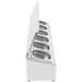 B GRADE Commercial Condiment Holder with lid including 6xGN1/6-100mm containers Stainless steel |  CHD06AFL B GRADE Makfry