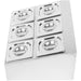 Commercial Condiment Holder including 6xGN1/6-150mm pans & lids |  CHD06BD Makfry