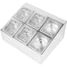 Commercial Condiment Holder including 6xGN1/6-100mm pans & fliptop lids |  CHD06BPCFL Makfry