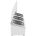 Commercial Condiment Holder with lid including 3xGN1/4-100mm containers Stainless steel |  CHE03AFL Makfry