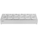Commercial Condiment Holder including 6xGN1/4-150mm containers with lid Stainless steel |  CHE06AD Makfry