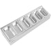 Commercial Condiment Holder including 6xGN1/4-150mm containers with lid Stainless steel |  CHE06AD Makfry