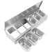 Commercial Condiment Holder with lid including 6xGN1/4-150mm containers Stainless steel |  CHE06ADFL Makfry