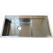 Overmount Single Basin Sink Stainless Steel with drainboard 1000x510x175mm |  CHMS10051 Makfry