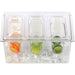 Chilled Condiment Holder including 3xGN1/9-150mm containers with lid Plastic |  CHP04BD3 Makfry