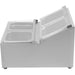 Commercial Condiment Holder including 4xGN1/6-100mm pans & fliptop lids |  CHRLF04B1 Makfry