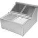 Commercial Condiment Holder including 4xGN1/6-100mm pans & fliptop lids |  CHRLF04B1 Makfry
