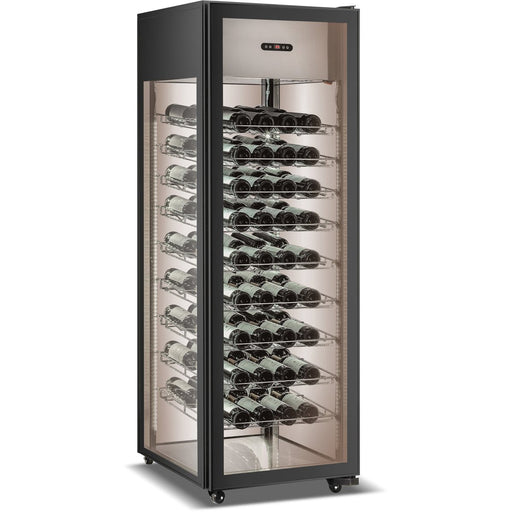 Commercial Wine Fridge 81 Bottles Black | Cl400 L2 B Makfry