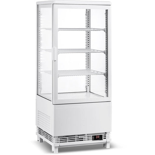 Countertop Display Fridge 78 Litres 3 Shelves White 1 Flat Door | Cl78 W Makfry