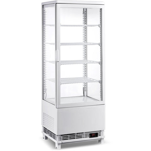 Countertop Display Fridge 98 Litres 4 Shelves White 1 Flat Door | Cl98 W Makfry