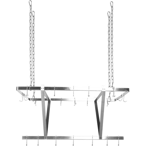 Commercial Ceiling Mounted Pot Rack Stainless Steel 1000x508mm |  CMR10050 Makfry