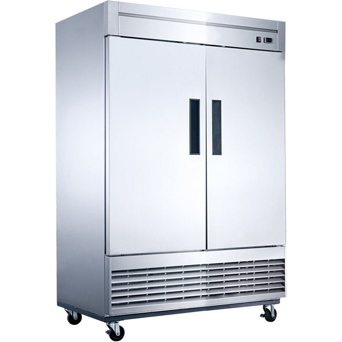 1400lt Commercial Upright Freezer Double Door Stainless Steel |  D55 F Makfry