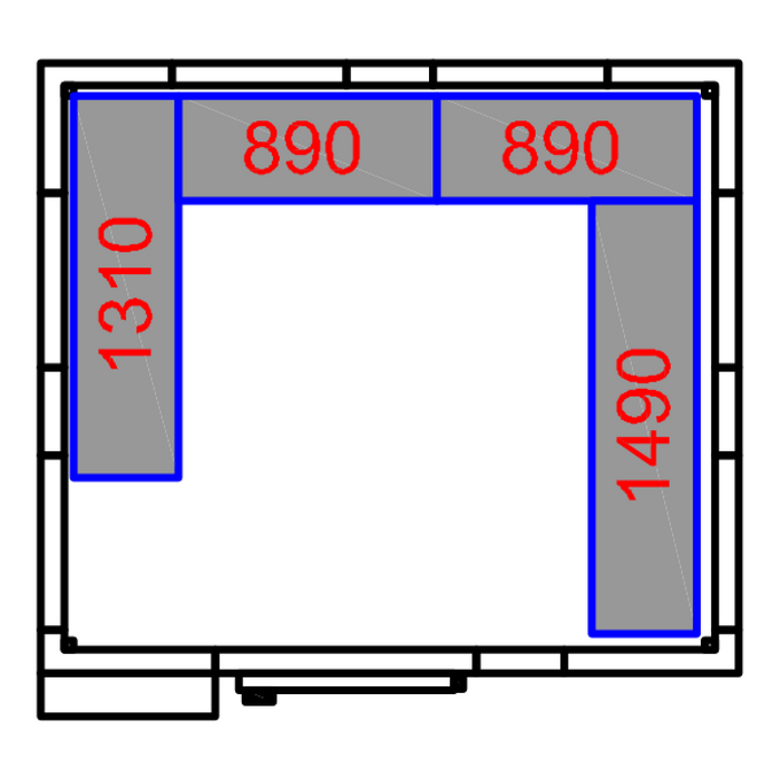 Freezer room with Freezing unit 2100x2400x2010mm Volume 8.0m3 |  FR2124201