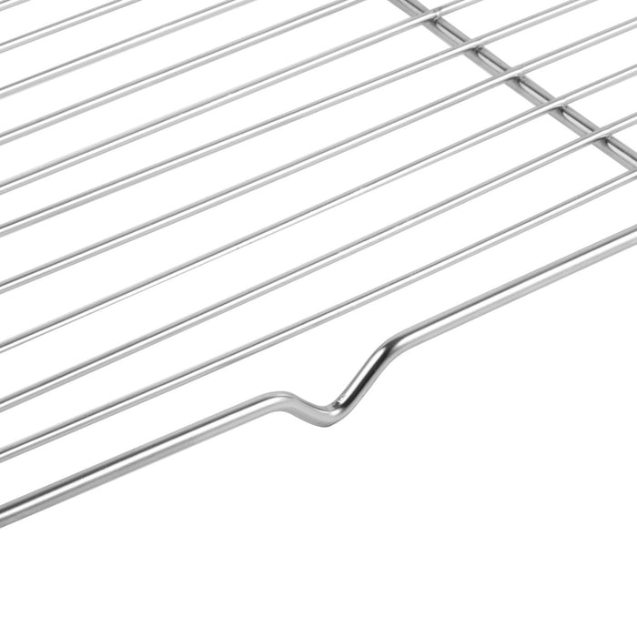Commercial Stainless Steel Cooling Wire Rack for 66x46cm Baking Tray 600x400x15mm |  CR6646 Makfry