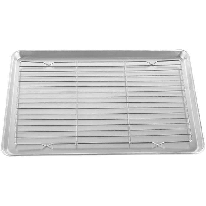 Commercial Stainless Steel Cooling Wire Rack for 66x46cm Baking Tray 600x400x15mm |  CR6646 Makfry