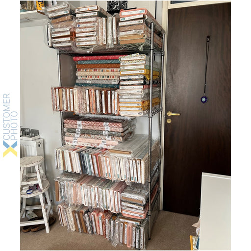 Commercial Shelving unit 4 tier 1000kg Width 900mm Depth 450mm Chrome wire |  CR9045180A4 Makfry