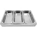 Roll top Display case 3xGN1/3 Stainless steel |  CRD3 Makfry