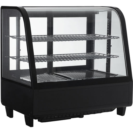 Display Fridge 100 Litres 2 Shelves Black | Cw100 B Makfry