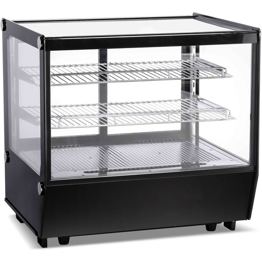Display Merchandiser Fridge 120 Litres 2 Shelves Black | Cw120 Black Makfry