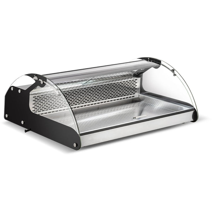 Display Merchandiser Fridge 120 litres 3xGN1/1 Stainless Steel & Black |  CW140 Makfry