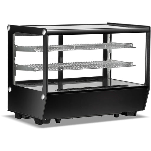 Display Merchandiser Fridge 160 Litres 2 Shelves Black | Cw160 Black Makfry