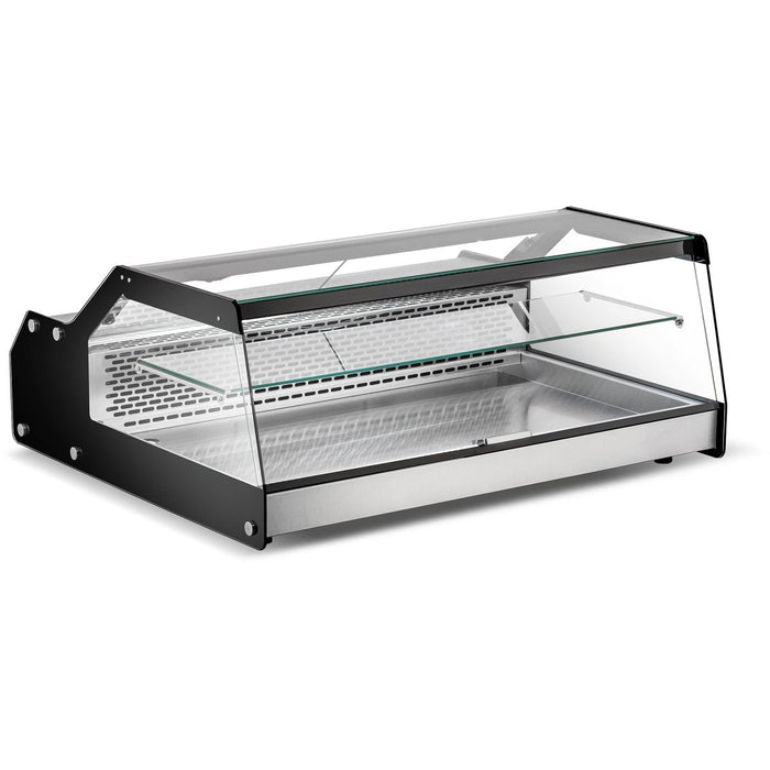 Display Merchandiser Fridge 148 Litres 1 Shelf + 3x Gn1/1 Bottom Shelf Stainless Steel &Amp; Black | Cw170 Makfry