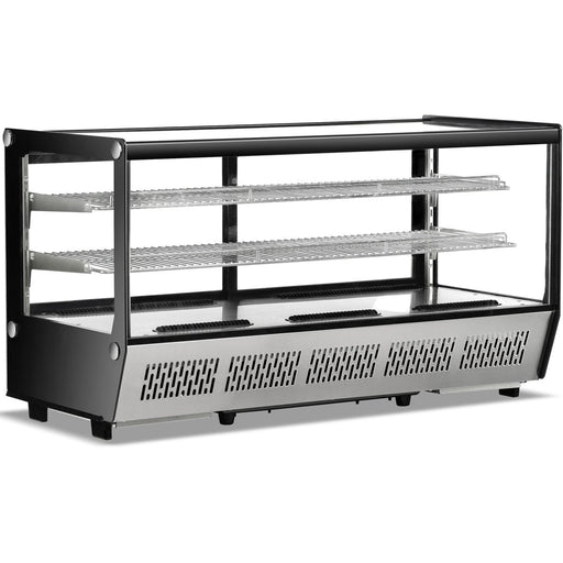 Display Merchandiser Fridge 268 Litres 2 Shelves Stainless Steel | Cw250 Makfry