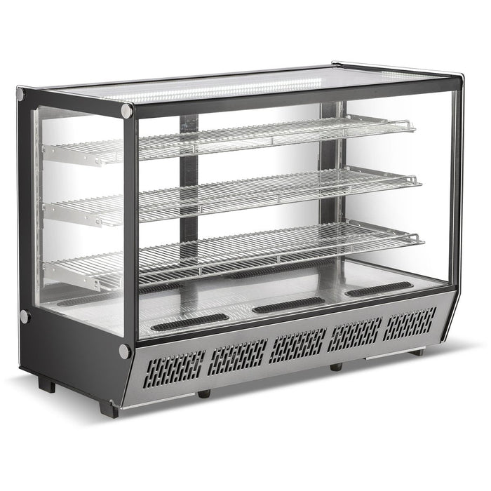 Display Merchandiser Fridge 288 Litres 3 Shelves Stainless Steel | Cw235 Makfry