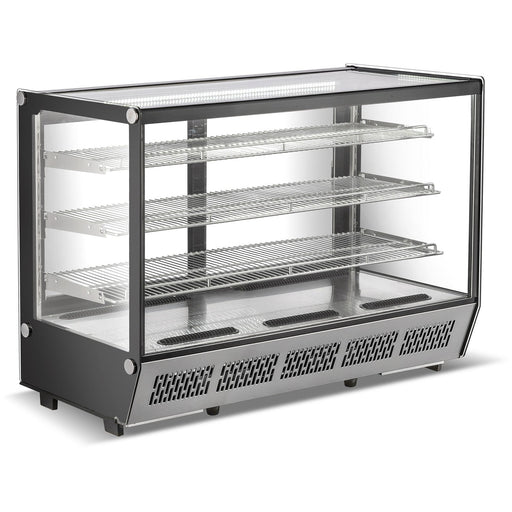 B Grade Display Merchandiser Fridge 288 Litres 3 Shelves Stainless Steel | Cw235 B Grade Makfry