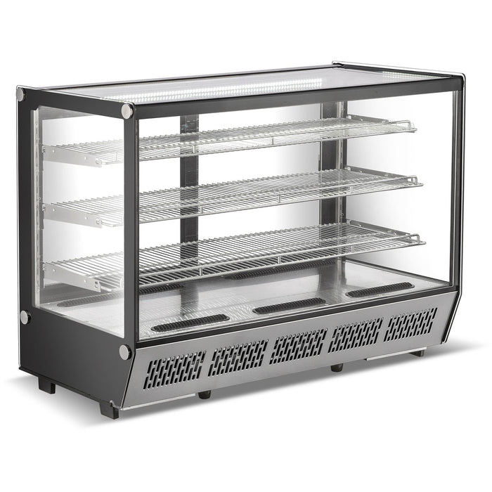 B Grade Display Merchandiser Fridge 288 Litres 3 Shelves Stainless Steel | Cw235 B Grade Makfry