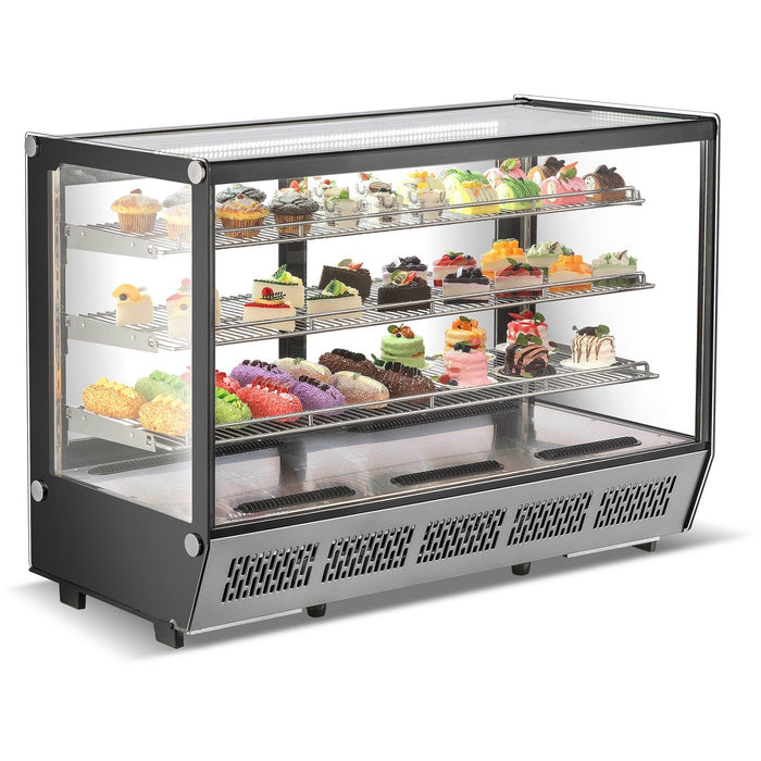 B Grade Display Merchandiser Fridge 288 Litres 3 Shelves Stainless Steel | Cw235 B Grade Makfry