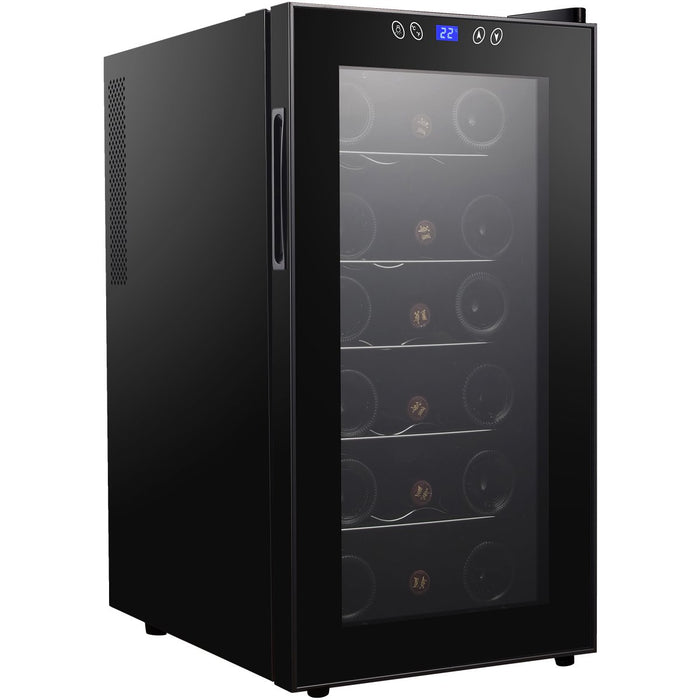 Professional Glass Front Wine Cooler 50 Litres Black |  CW52FD