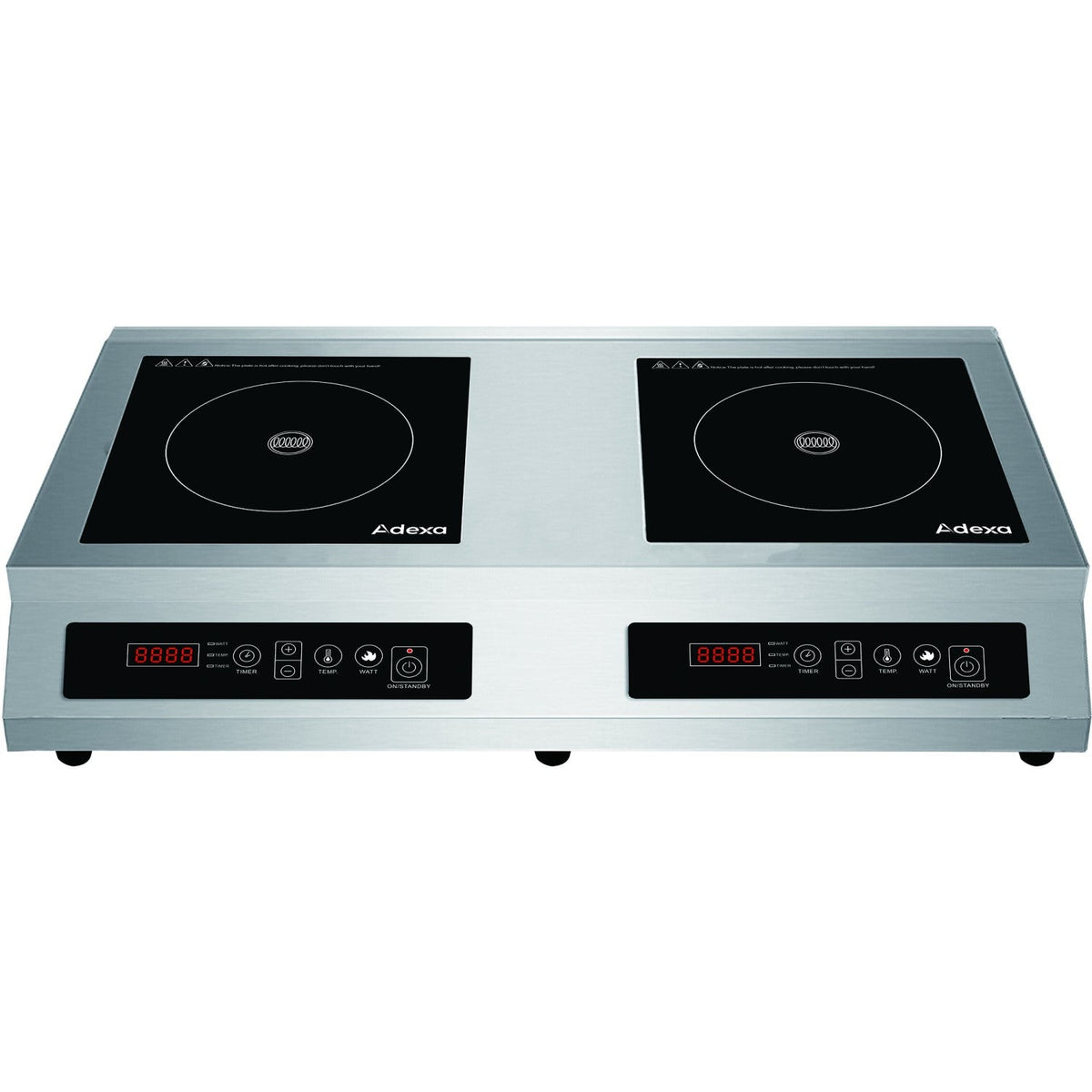 Commercial Double Side By Side Induction Cooker 7000 W (3500 W+3500 W ...