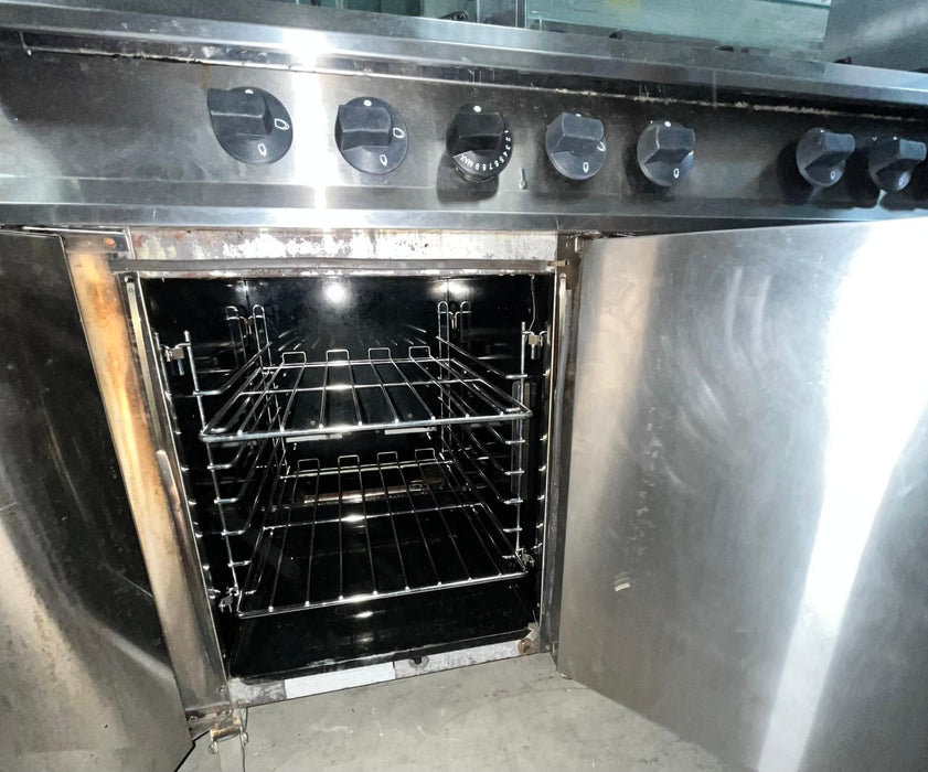 Commercial 8 Burner Oven Range Cooker Natural Gas-Refurbished Canmac Refurbished
