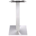 Brushed steel Table base Square 400mm Standard height |  D002A Makfry