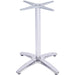 Brushed steel Table base 620mm Standard height |  D011 Makfry