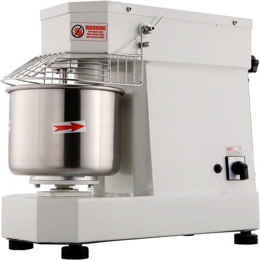 B Grade Commercial Countertop Spiral Mixer 7 Litres Fixed Head Fixed Bowl 1 Speed White | Dn7 B Grade Makfry