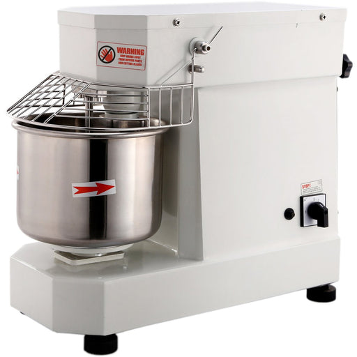 Commercial Countertop Spiral Mixer 7 Litres Fixed Head Fixed Bowl 1 Speed White | Dn7 Makfry