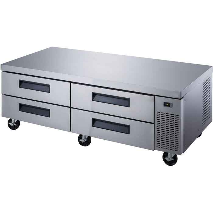 B GRADE Professional Low Refrigerated Counter / Chef Base 4 drawers 1839x820x635mm |  DCB72 B GRADE